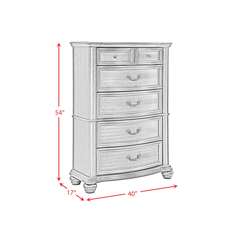 Brunswick - 5-Drawer Chest - Mahogany