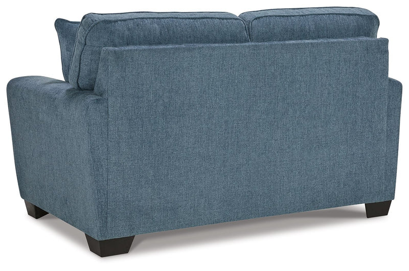 Cashton - Loveseat - Blue