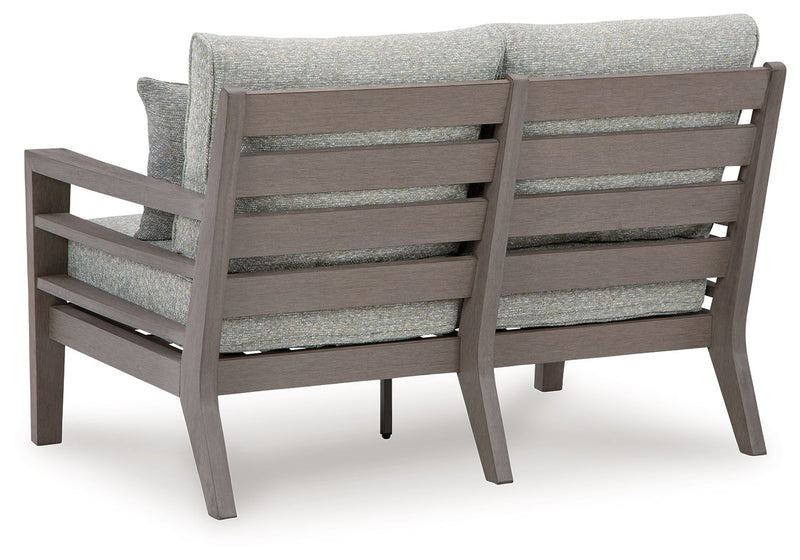 Hillside Barn - Loveseat With Cushion - Gray / Brown