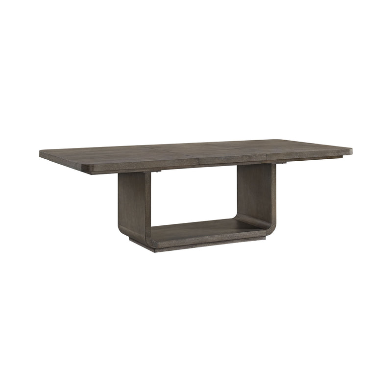 Hollywood Park - Rectangular Dining Table With Leaf - Dark Gray