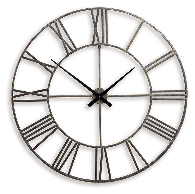 Paquita - Wall Clock - Antique Silver