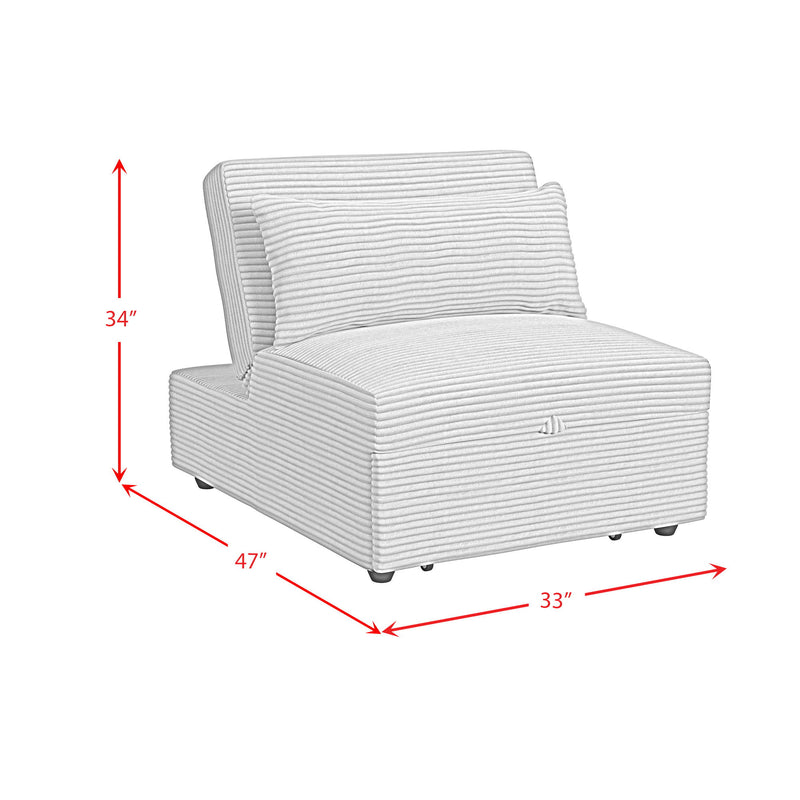Pluto - Chair With Kidney Pillow, Klik Klak And Pop Up - Coronado Gray