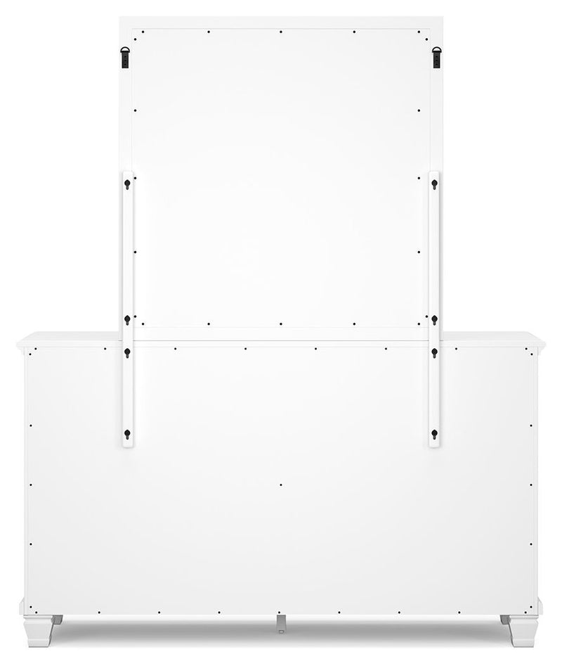 Fortman - Dresser And Mirror - White