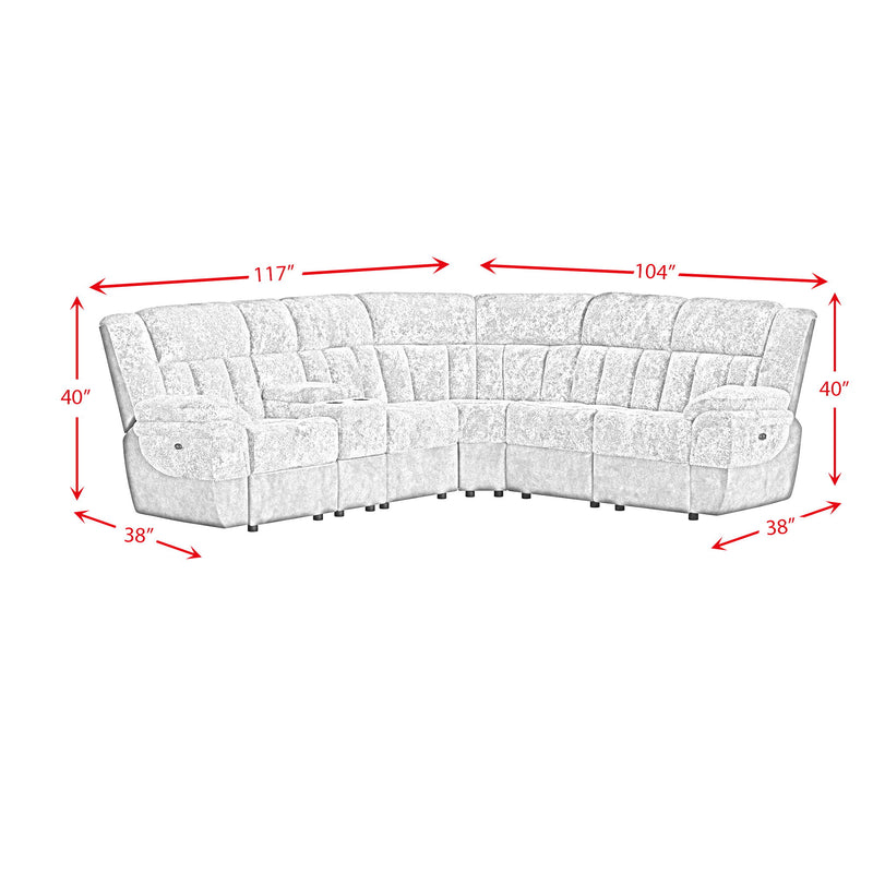 Santorini - 6 Piece Motion Sectional Set