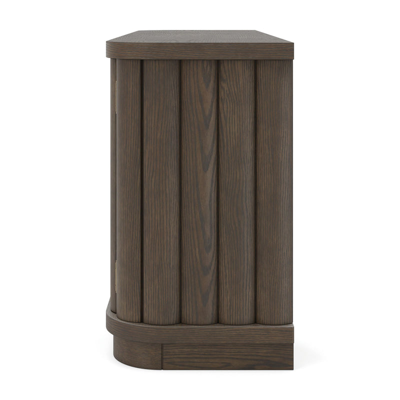 Darimore - Extra Large TV Stand - Burnished Brown