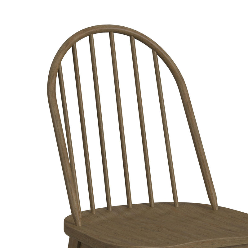 Heritage - Windsor Side Chair (Set of 2) With Leveler - Oak Brown