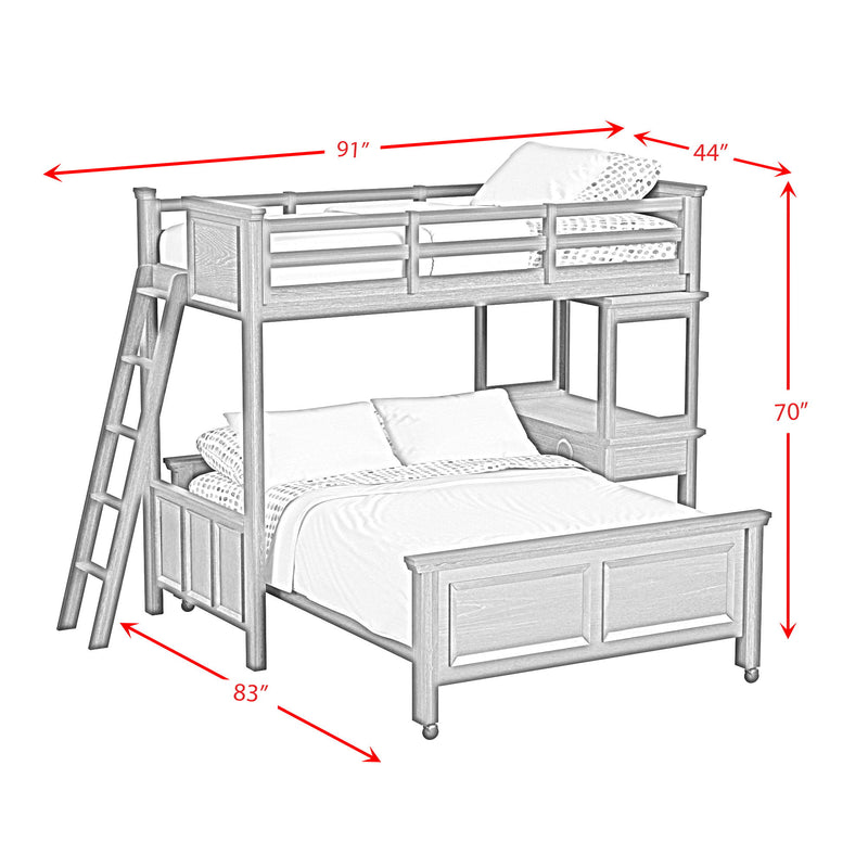 Hampton Kids - Loft With Ladder And Desk With Speaker