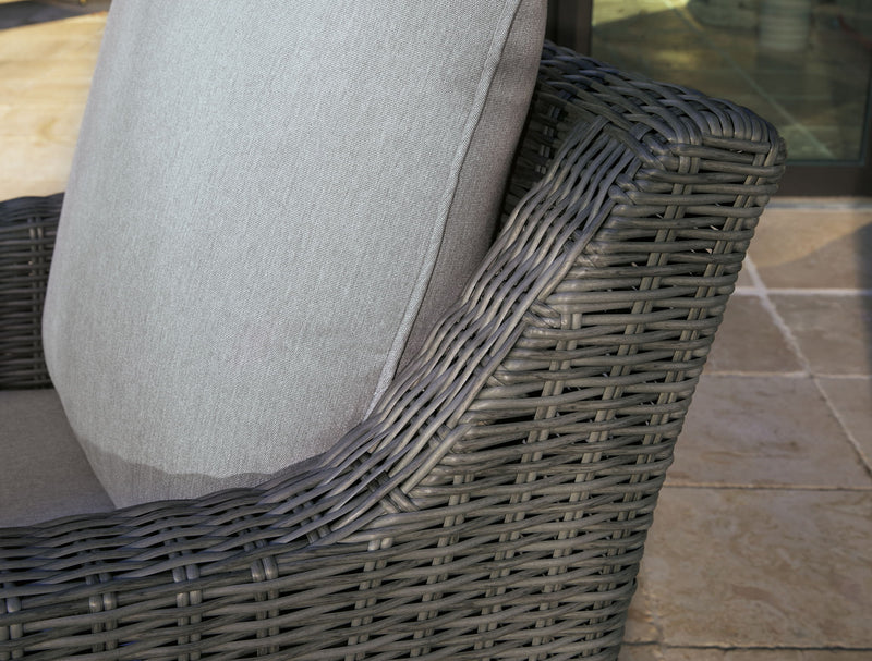 Elite Park - Swivel Lounge With Cushion - Gray
