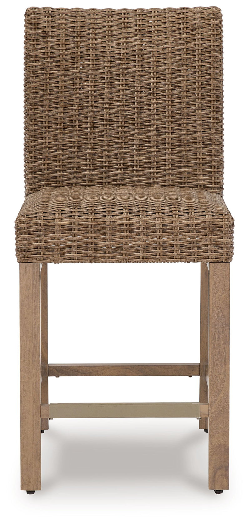 Walton Bridge - 5 Pc. - Square Bar Table W/Fire Pit, 4 Barstools - Driftwood