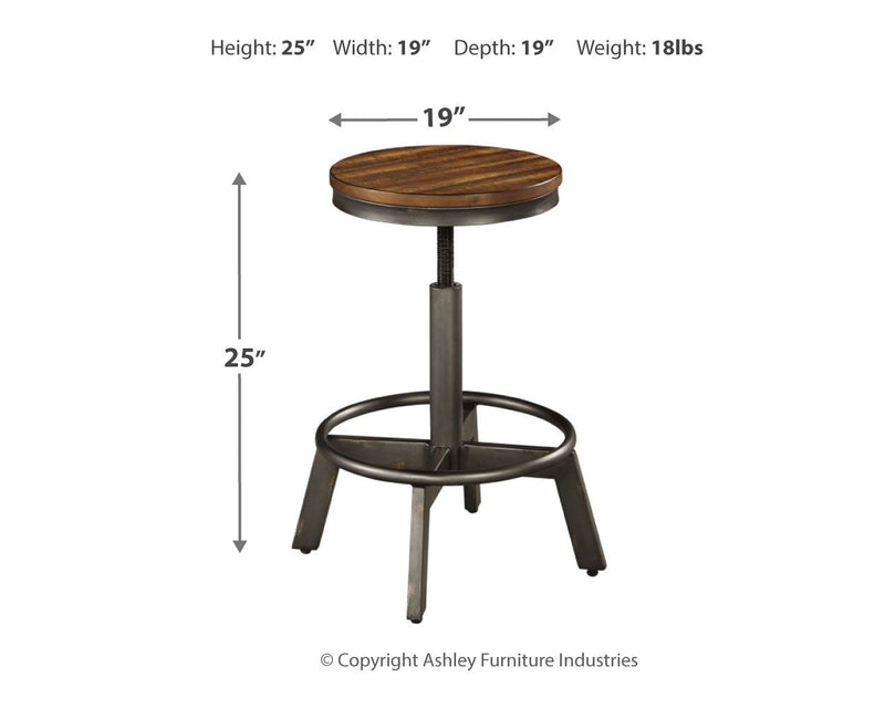 Torjin - Swivel Stool (Set of 2) - Dark Brown