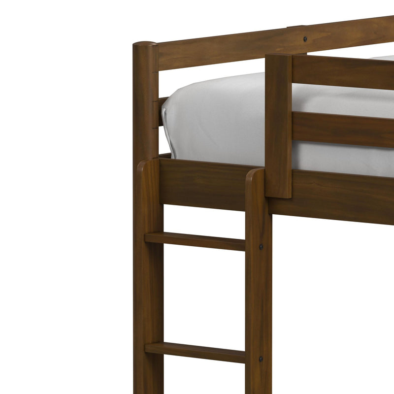 Malibu - Full Loft Bed - Walnut
