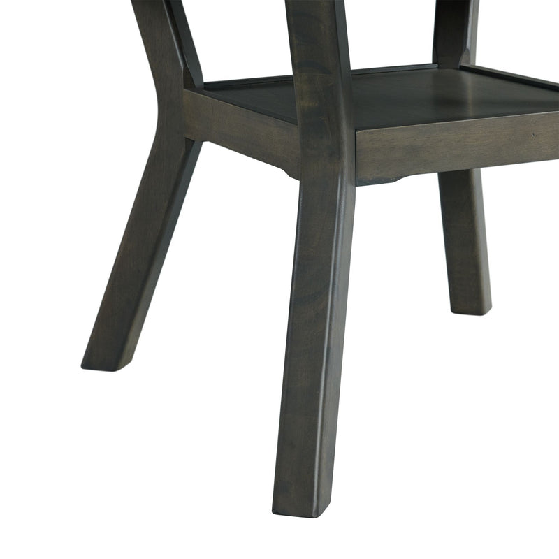 Amherst - Dining Table With Wood Leg - Gray Finish