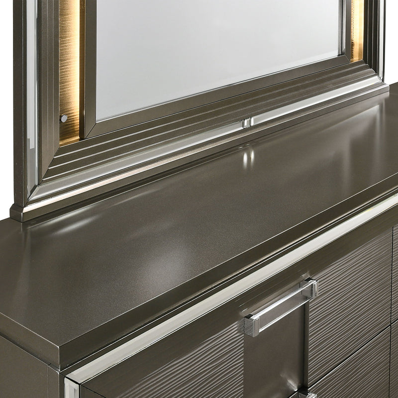 Twenty Nine - 6-Drawer Dresser With Mood Lighting Mirror