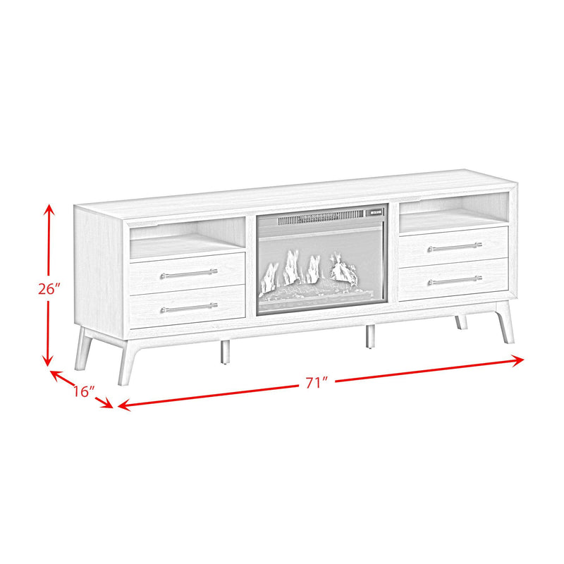 Westland - Entertainment Unit With 71" TV Console