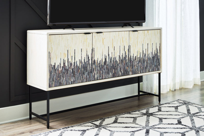 Freyton - Accent Cabinet - White / Gray