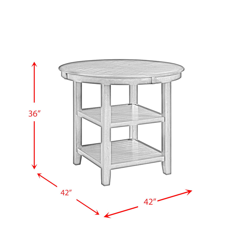 Amherst - Counter Table With Wood Leg - Gray Finish