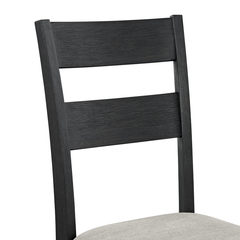 Garcia - 3 Piece Dining Set (Round Drop Leaf Table And 2 Chairs) - Black