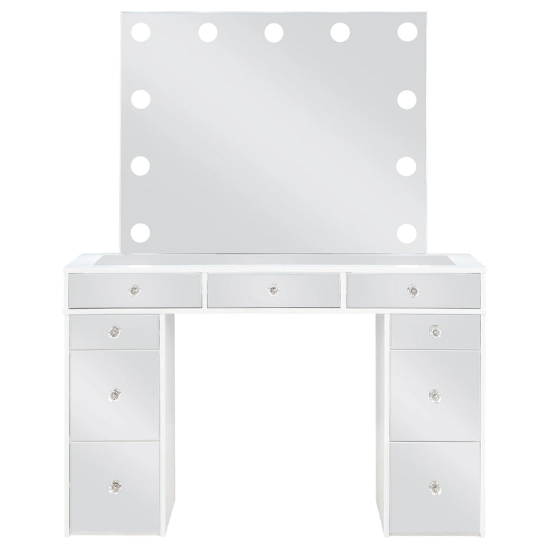 Regina Makeup Vanity Table with LED Mirror and Stool