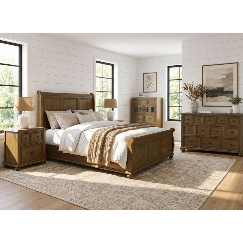 Heritage - Sleigh Bedroom Set - Black