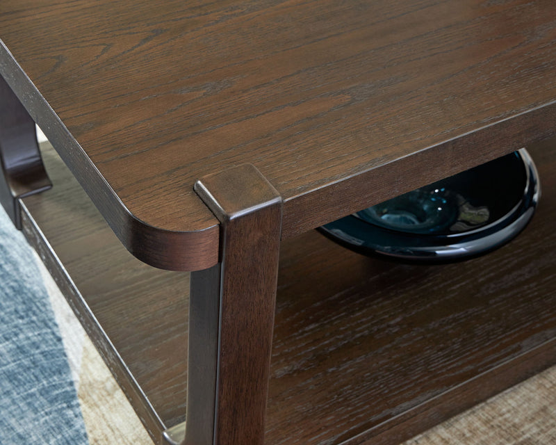 Breckington - Rectangle Cocktail Table - Dark Brown