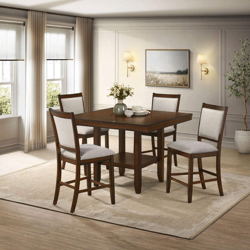 Portage - Counter Chair (Set of 2) - Brown / Beige