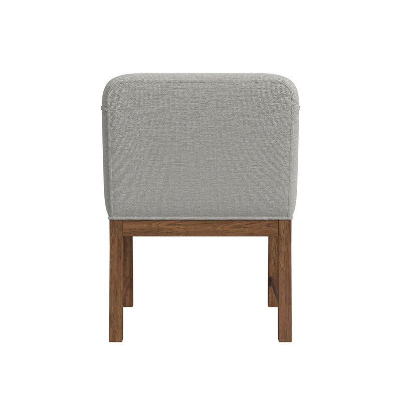 Glinda - Upholstered Fabric Dining Chair (Set of 2) - Brown / Light Gray