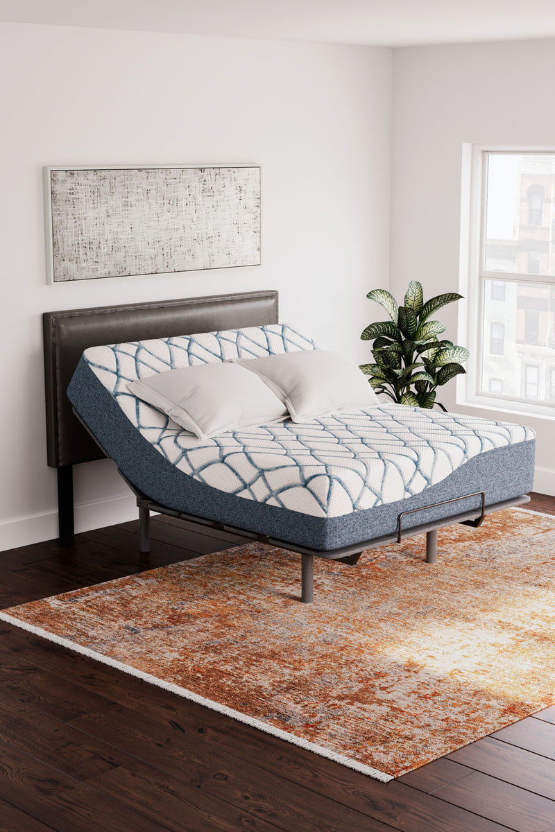 14 Inch Chime Elite 2.0 - California King Mattress - White / Blue