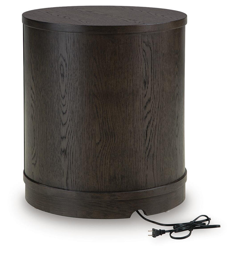 Leighmour - Accent Table - Dark Brown