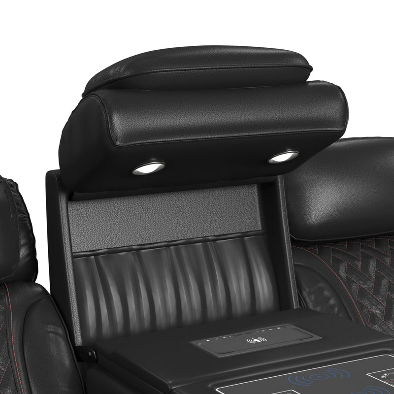 Prime Time - P3 Sofa With I Table, Reading Light, Heat, Massage, LED, And Speaker