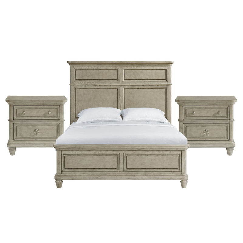 Whit-Ash - Panel Bedroom Set