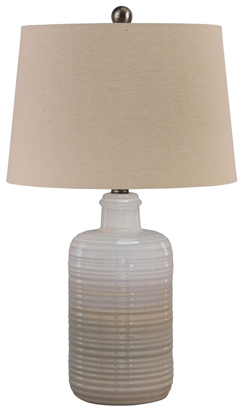 Marnina - Ceramic Table Lamp (Set of 2) - Taupe