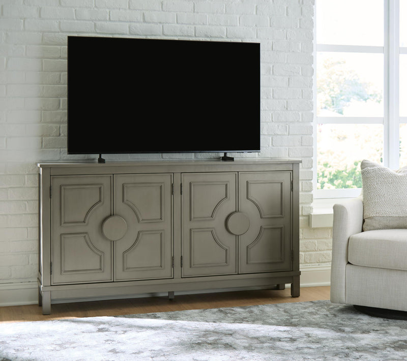 Darlock - Accent Cabinet - Warm Gray