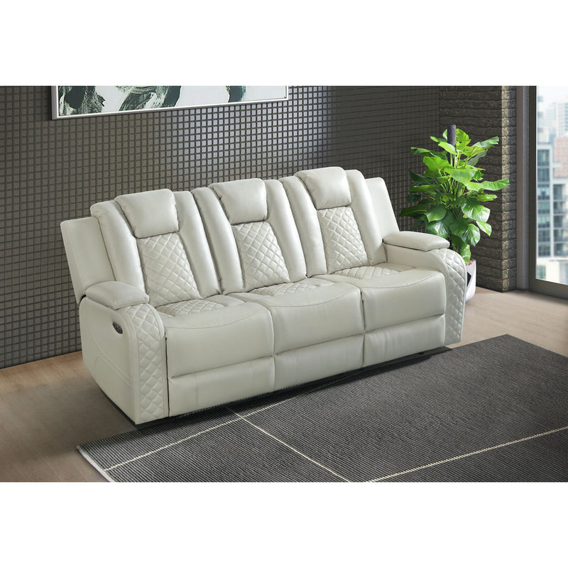 Carlo - Power Motion Sofa With Power Headrest, Dropdown Table, Power Strip, LED And Reading Light