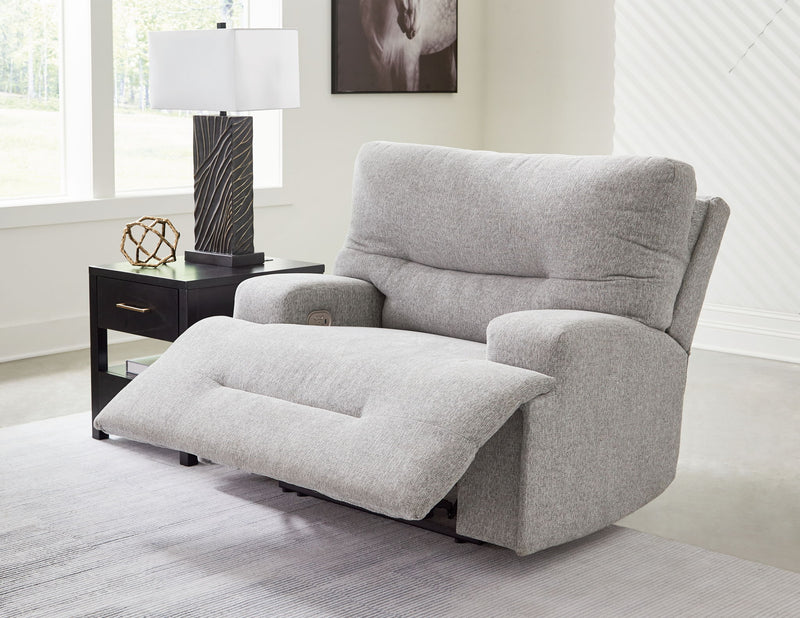 Acklen Place - Wide Seat Power Recliner - Pewter