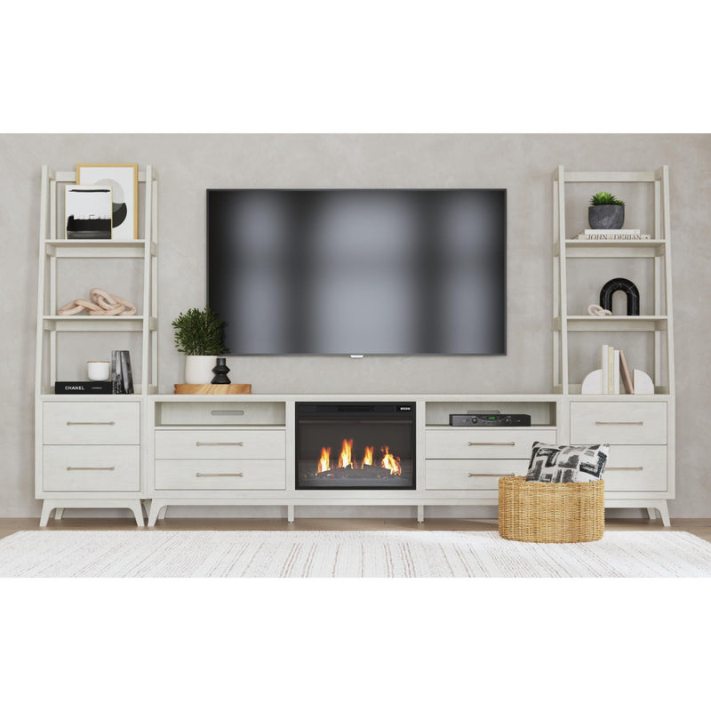 Westland - TV Console With Fireplace Insert - Almond