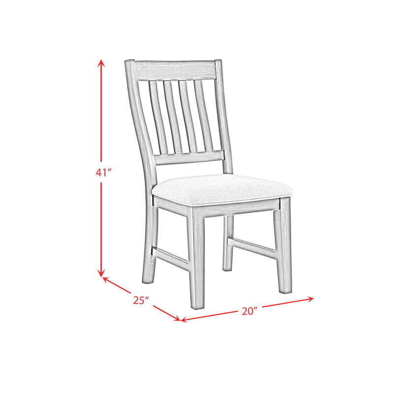 Montrose - Fabric Dining Side Chair (Set of 2) - Espresso / Light Gray
