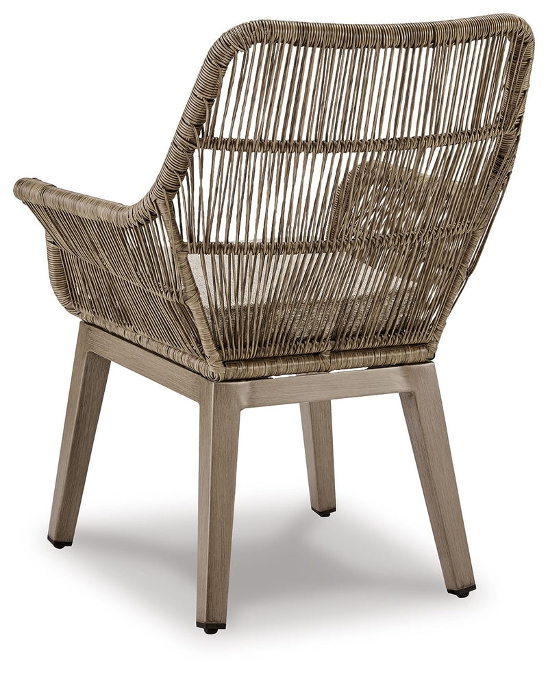 Beach Front - Arm Chair With Cushion (Set of 2) - Beige