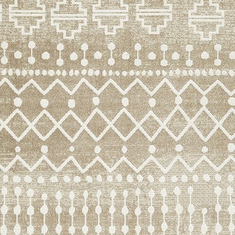 Bunchly - 5' x 7' Rug - Tan / Brown / Cream