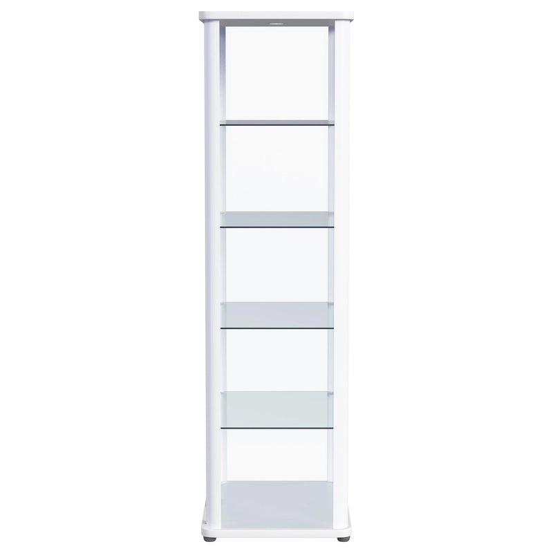 Aero Curio Cabinet with LED Lighting
