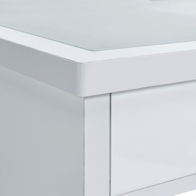 Ariana - Complete Vanity With Lightbulbs - Glossy White