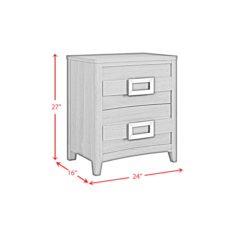Tobias - 2-Drawer Nightstand With USB