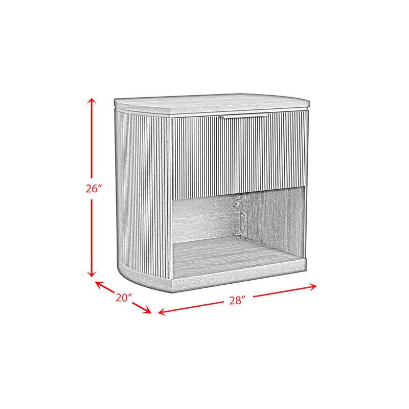 Sylvie - 1-Drawer Nightstand With Touch Light