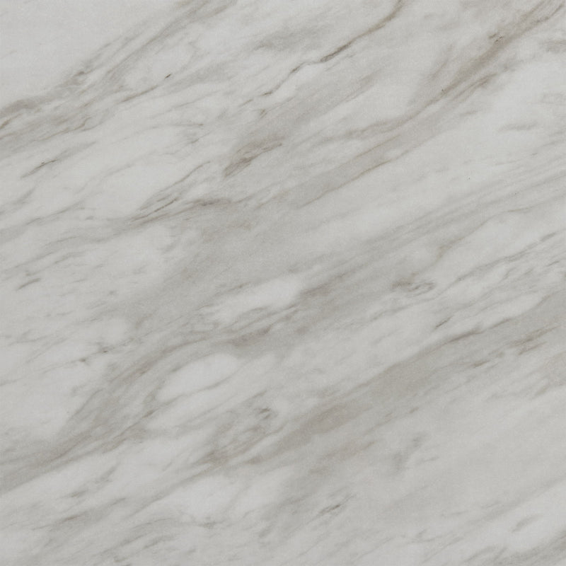Everdeen - Dining Table With White Faux Marble Top - Charcoal