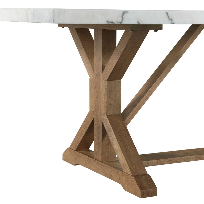 Lakeview - Marble Standard Height Rectangular Dining Table - White