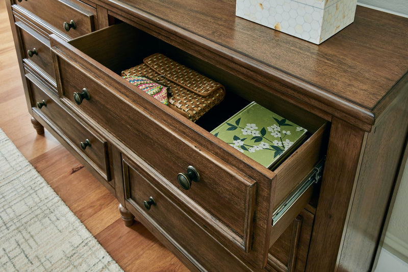 Sturlayne - Dresser And Mirror - Brown