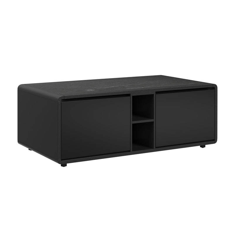 Halo - Smart Coffee Table With Fridge And Speaker - Black