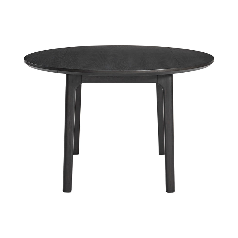 Garcia - 3 Piece Dining Set (Round Drop Leaf Table And 2 Chairs) - Black