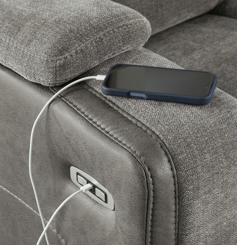 Mixed Motion - Power Recliner With Adjustable Headrest