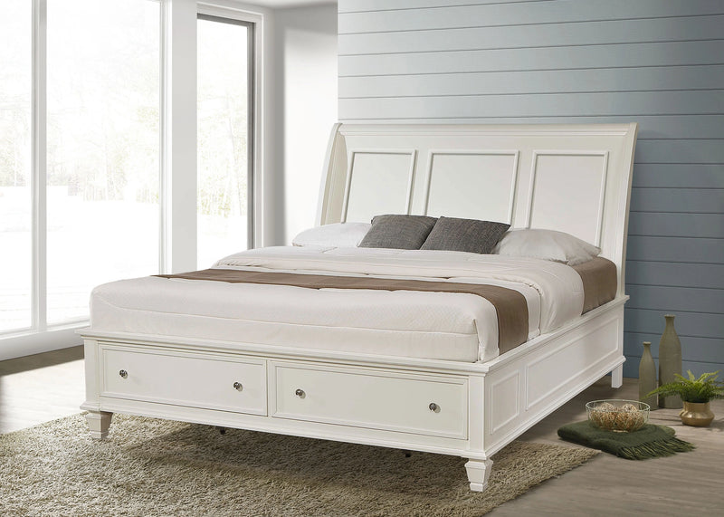 Sandy Beach Panel Platform Storage Bed