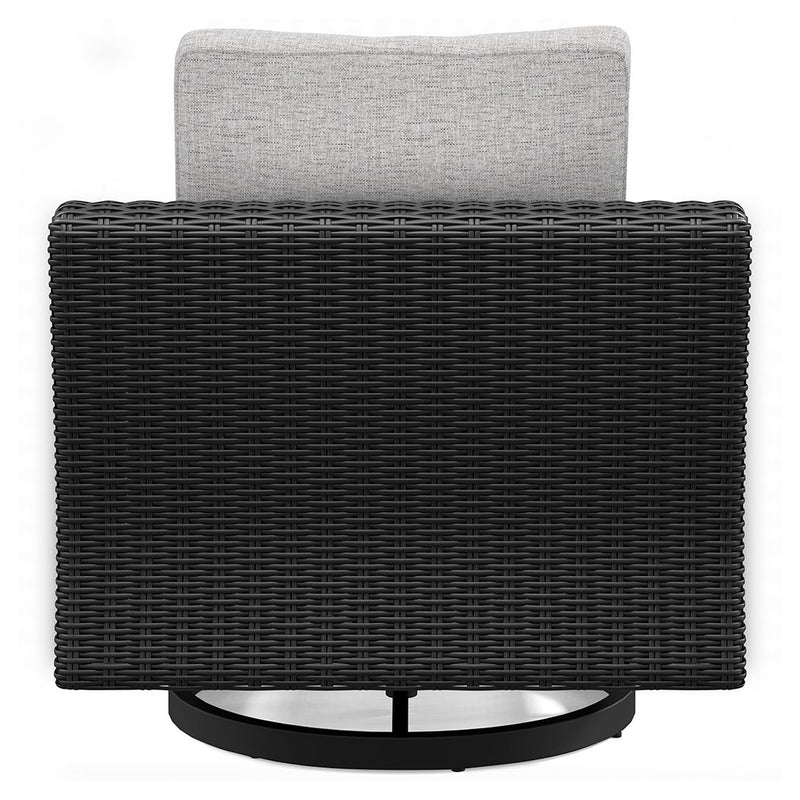Beachcroft - Swivel Lounge Chair - Black / Light Gray